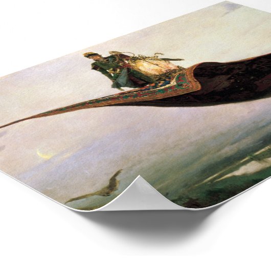 Der leere Teppich von Viktor Vasnetsov (1880) Poster (Ecke)