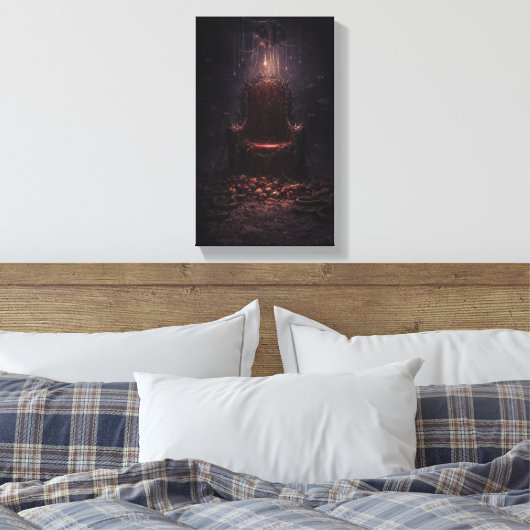 Der leere Thron des Schicksals Leinwanddruck (Insitu (Schlafzimmer))