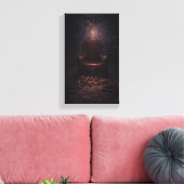 Der leere Thron des Schicksals Leinwanddruck (Insitu (Wohnzimmer))