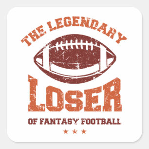 Der legendäre Loser Quadratischer Aufkleber