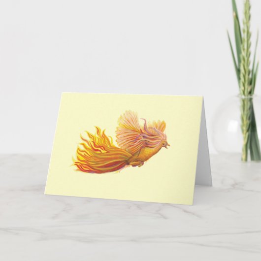Der legendäre Phoenix Bird Vanilla Yellow Karte (Vorderseite)