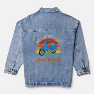Der legendäre Schwalbe Schlucktreiber Vintag R Jeansjacke