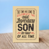 Der legendärste Sohn aller Time Card Karte