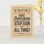 Der legendärste Sohn aller Time Card Karte (Gelbe Blume)