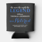 Der Legende entzog die Personalisierte Polizeiruhe Dosenkühler (Vorderseite)