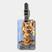 Der lehnende Turm der Pizza (Pisa) Gepäckanhänger (Vorderseite vertikal)