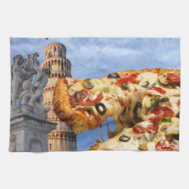 Der lehnende Turm der Pizza (Pisa) Handtuch