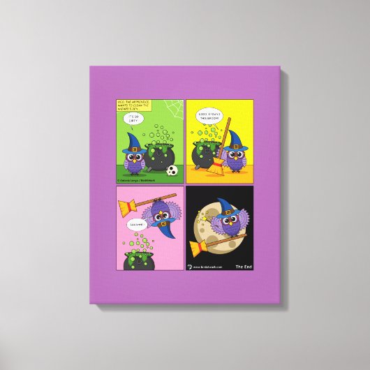 Der Lehrassistent - Comic reinigen Leinwanddruck (Vorderseite)