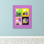 Der Lehrassistent - Comic reinigen Leinwanddruck (Insitu (Holzboden))