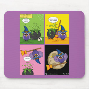 Der Lehrassistent - Comic reinigen Mousepad