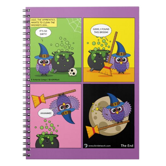 Der Lehrassistent - Comic reinigen Notizblock (Vorderseite)