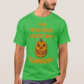 Der Lehrassistent Pumpkin Funny Halloween Cos T-Shirt