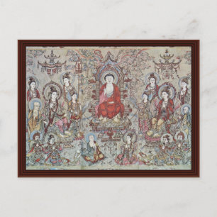 Der Lehrer Budha Sakyamuni von Chang Sheng-Wen Postkarte