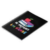 Der Lehrer der 6. Klasse wird für die 6. Klasse vo Notizblock (Linke Seite)