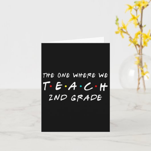 Der Lehrer der zweiten Klasse Karte (Gelbe Blume)