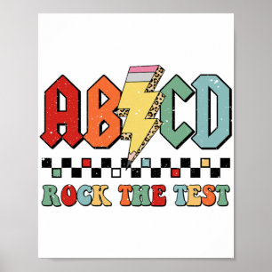 Der Lehrer des Tages Motivierend Retro Rock the Te Poster