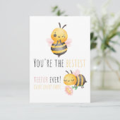 Der Lehrer für Wasserfarben-Bienen dankt Ihnen für Dankeskarte (Stehend Vorderseite)