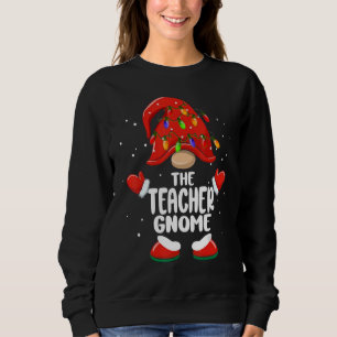 Der Lehrer Gnom Weihnachten Familie Matching Pjs X Sweatshirt