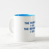 DER LEHRER I GEHT: DER HINTER ZWEIFARBIGE TASSE (Vorderseite Links)