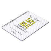 Der Lehrer nimmt zur Kenntnis, dass Sie ein phanta Notizblock (Linke Seite)