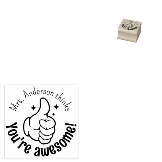 Der Lehrer Personalisiert, dass du Phantastisch bi Gummistempel (Stempel)