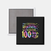 Der Lehrer überlebte 100 Tage meiner 100. Magnet (Vorderseite/Rückseite)