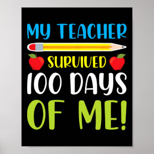 Der Lehrer überlebte 100 Tage Spaß 100 Tage SC Poster
