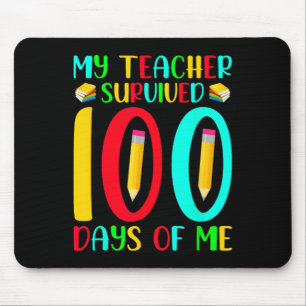 Der Lehrer überlebte 100 Tage von mir 100. Schulta Mousepad