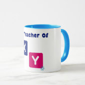 Der Lehrer von X Y Mathe Algebra Lehrer Tasse (VorderseiteRechts)