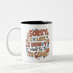 Der "leichtgläubige" Doodle - Alltägliche Einstell Zweifarbige Tasse