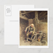 Der leidenschaftliche alte Diener Postkarte (Vorne/Hinten)