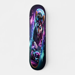 Der leidenschaftliche Blick des DJ Skateboard