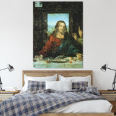 Der Leiter Christi von Leonardo Da Vinci Leinwanddruck (Insitu (Schlafzimmer))