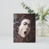 Der Leiter der Medusa von Michelangelo Caravaggio Postkarte (Stehend Vorderseite)