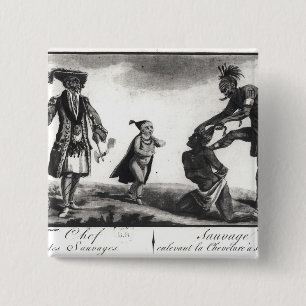 Der Leiter der Savage, die seinen Feind Scalping Button