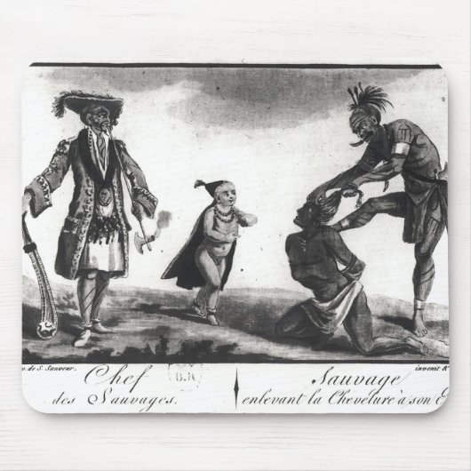 Der Leiter der Savage, die seinen Feind Scalping Mousepad (Vorne)