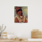 Der Leiter der weißen Wolke der Iowa Poster (Küche)