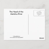 Der Leiter des Metolius Postkarte (Rückseite)