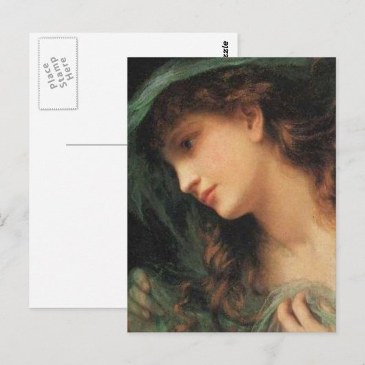 Der Leiter einer Nymph Postkarte (Vorne/Hinten)