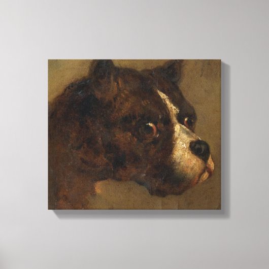 Der Leiter eines Bulldog (von Théodore Géricault) Leinwanddruck (Vorderseite)