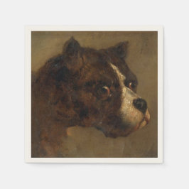 Der Leiter eines Bulldog (von Théodore Géricault) Serviette