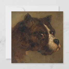 Der Leiter eines Bulldoggen Karte