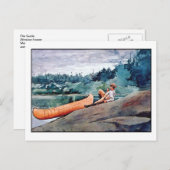 Der Leitfaden von Winslow Homer Fine Art Watercolo Postkarte (Vorne/Hinten)