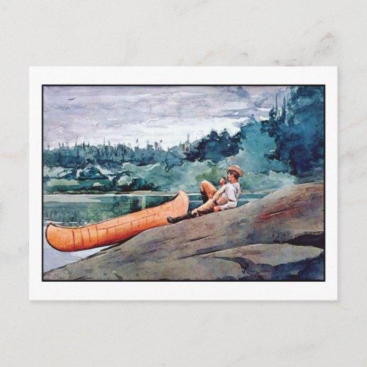 Der Leitfaden von Winslow Homer Fine Art Watercolo Postkarte (Vorderseite)