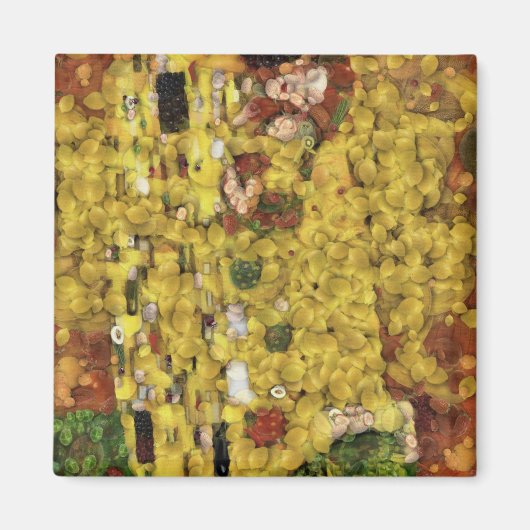 Der Lemon Kiss Gemüseslöffel Kunst Magnet (Vorne)