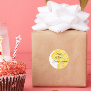 Der Lemon Spritz-Brautjungfernabschied-Sticker Runder Aufkleber