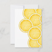 Der Lemon Spritz Yellow Dankeskarte (Vorderseite)