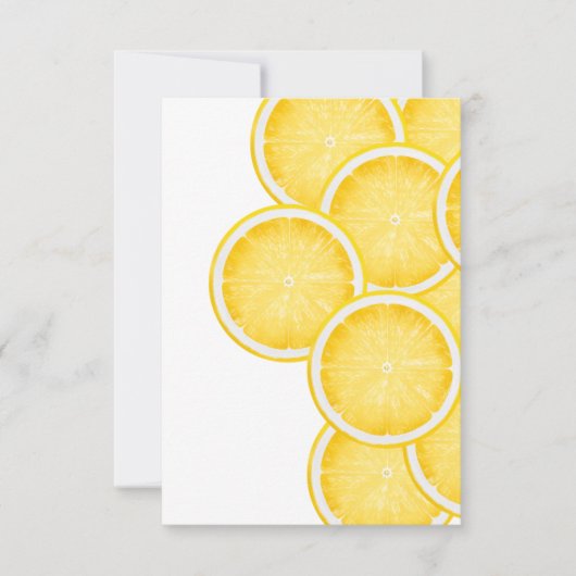 Der Lemon Spritz Yellow Dankeskarte (Vorderseite)