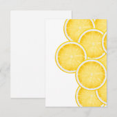 Der Lemon Spritz Yellow Dankeskarte (Vorne/Hinten)