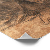Der Leonardo-Cartoon von Leonardo da Vinci Poster (Ecke)
